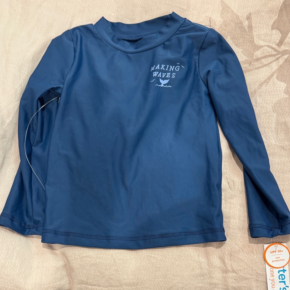 Carter's Ocean Blue Rash Guard - Picture 1 of 3